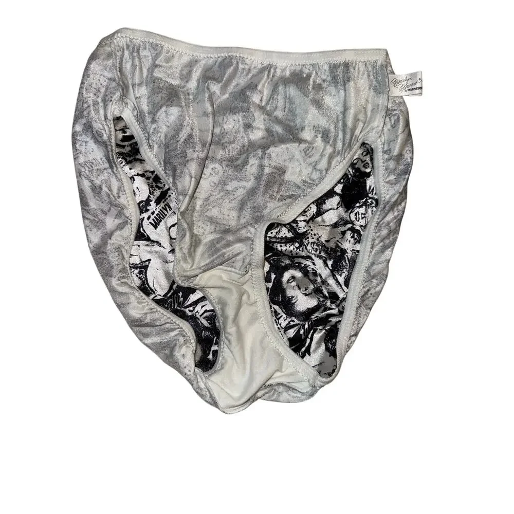 Vintage Marilyn Monroe by Warners Satin Brief Panties Size Medium Style 8811